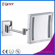 Fyeer Single Side Square plegable espejo de maquillaje LED (M2028F)